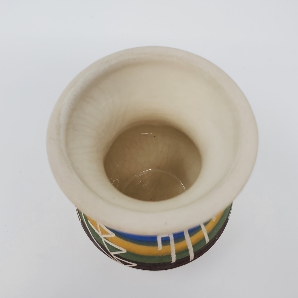 VINTAGE SIOUX POTTERY AND CRAFTS SMALL VASE SIGNED NATIVE SOUTHWEST COLLECTIBLE - Picture 9 of 12